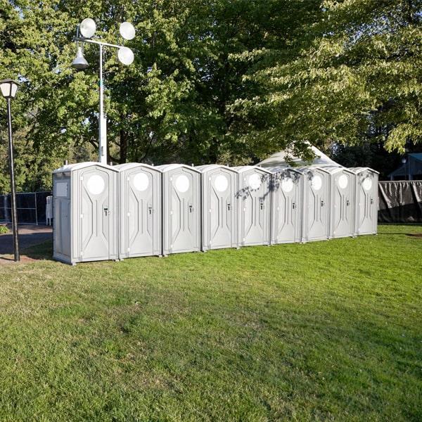 we offer delivery and pickup services for our special event porta potties, and our team will work with you to ensure that they are delivered and picked up at a convenient time for your event